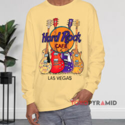 Vintage Hard Rock Cafe Las Vegas Guitar Shirt 2 Vintage Hard Rock Cafe Las Vegas Guitar Yellow Long sleeved