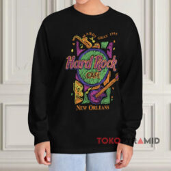Vintage Hard Rock Cafe Mardi Gras 1995 Shirt 4 Vintage Hard Rock Cafe Mardi Gras 1995 Black Long sleeved