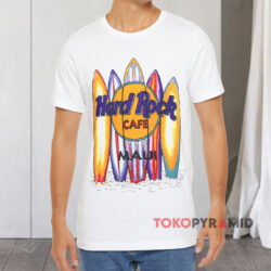 Vintage Hard Rock Cafe Maui Surfboard White T shirt