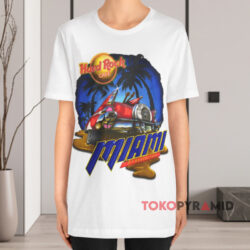 Vintage Hard Rock Cafe Miami 7th Anniversary White T shirt