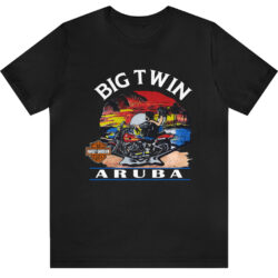 Vintage Harley Davidson Big Twin Aruba T-shirt 5 Vintage Harley Davidson Big Twin Aruba T shirt