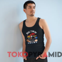 Vintage Harley Davidson Big Twin Aruba T-shirt 4 Vintage Harley Davidson Big Twin Aruba T shirt Black TankTop