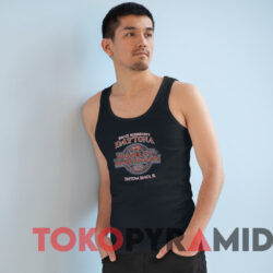 Vintage Harley Davidson Bruce Rossmeyers Daytona Beach Fl T shirt Black TankTop