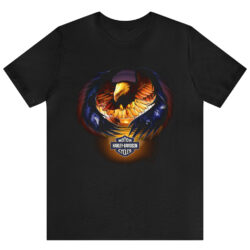 Vintage Harley Davidson Eagle Sunset T-shirt 5 Vintage Harley Davidson Eagle Sunset T shirt