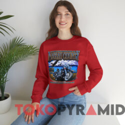 Vintage Harley Davidson Ghost Rider David Mann T-shirt 2 Vintage Harley Davidson Ghost Rider David Mann T shirt Red Sweatshirt