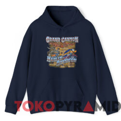 Vintage Harley Davidson Grand Canyon Looney Tunes T shirt Navy Hoodie
