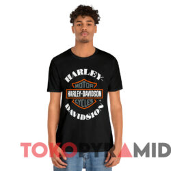 Vintage Harley Davidson Logo T shirt Black T shirt