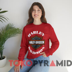 Vintage Harley Davidson Logo T-shirt 2 Vintage Harley Davidson Logo T shirt Red Sweatshirt