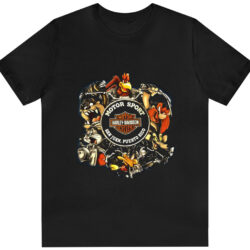 Vintage Harley Davidson Looney Tunes Motor Sport T shirt