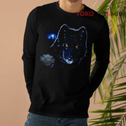 Vintage Harley Davidson Motor Wolf Cummings Shirt 4 Vintage Harley Davidson Motor Wolf Cummings Long sleeved