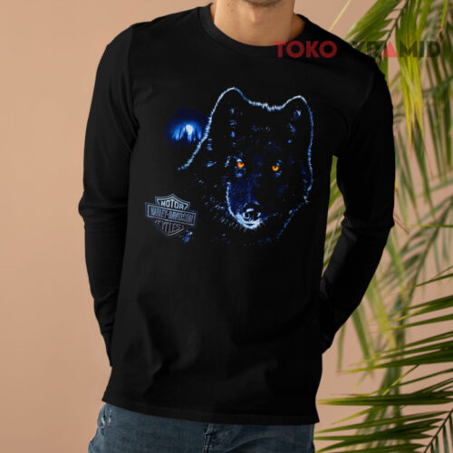 Vintage Harley Davidson Motor Wolf Cummings Long sleeved Vintage Harley Davidson Motor Wolf Cummings Long sleeved