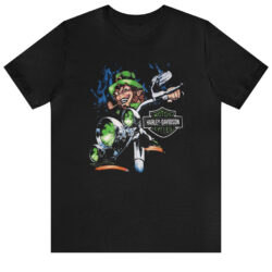 Vintage Harley Davidson Motorcycle Leprechaun T-shirt 4 Vintage Harley Davidson Motorcycle Leprechaun T shirt