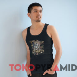 Vintage Harley Davidson Motorcycles 100 Years T shirt Black TankTop