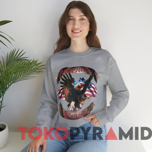 Vintage Harley Davidson Motorcycles Eagles T shirt Grey Sweatshirt Vintage Harley Davidson Motorcycles Eagles T shirt Grey Sweatshirt