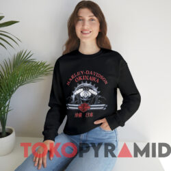 Vintage Harley Davidson Okinawa Japan T-Shirt 2 Vintage Harley Davidson Okinawa Japan T shirt Black Sweatshirt