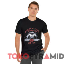 Vintage Harley Davidson Okinawa Japan T shirt Black T shirt