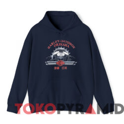 Vintage Harley Davidson Okinawa Japan T-Shirt 3 Vintage Harley Davidson Okinawa Japan T shirt Navy Hoodie