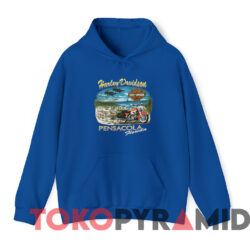 Vintage Harley Davidson Pensacola Florida T shirt Blue Hoodie