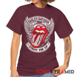 Vintage Harley Davidson Rolling Stones Start Me Up Rare Shirt