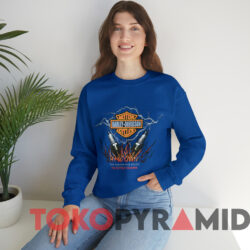 Vintage Harley Davidson The Bigger The Spark T-shirt 4 Vintage Harley Davidson The Bigger The Spark T shirt Blue Sweatshirt