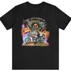 Vintage Harley Davidson Wizard The Last Biker on Earth T-shirt 5 Vintage Harley Davidson Wizard The Last Biker On Earth T shirt