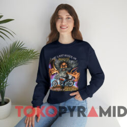 Vintage Harley Davidson Wizard The Last Biker on Earth T-shirt 2 Vintage Harley Davidson Wizard The Last Biker On Earth T shirt Navy Sweatshirt
