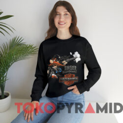 Vintage Harley Davidson Yosemite Sam Looney Tunes T shirt Black Sweatshirt