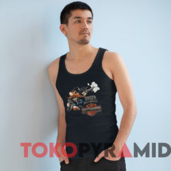 Vintage Harley Davidson Yosemite Sam Looney Tunes T shirt Black TankTop