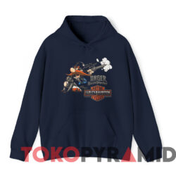 Vintage Harley Davidson Yosemite Sam Looney Tunes T shirt Navy Hoodie