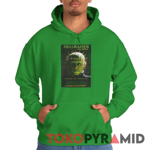 Vintage Hellraiser Hellworld Poster Hoodie Vintage Hellraiser Hellworld Poster Hoodie