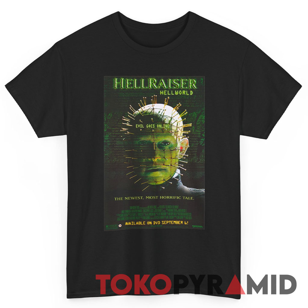 Vintage Hellraiser Hellworld Poster Shirt Vintage Hellraiser Hellworld Poster Shirt