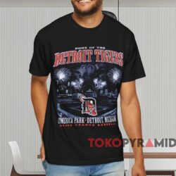 Vintage Home Of The Detroit Tigers T shirt Black T shirt