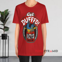 Vintage Homer Simpson Duff Beer Get Duffed Shirt 3 Vintage Homer Simpson Duff Beer Get Duffed Red T shirt