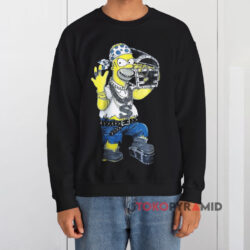 Vintage Homer Simpson Thuggin Spoof Shirt 3 Vintage Homer Simpson Thuggin Spoof Black Sweatshirt