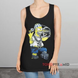 Vintage Homer Simpson Thuggin Spoof Shirt 2 Vintage Homer Simpson Thuggin Spoof Black Tank Top