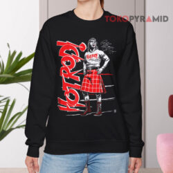 Vintage Hotrod Wwe Wrestling Grigio Kilt Sweatshirt