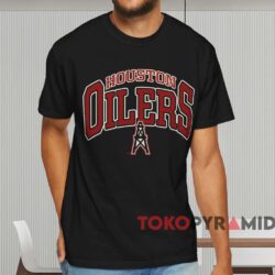 Vintage Houston Oilers Logo 7 Shirt Black T shirt