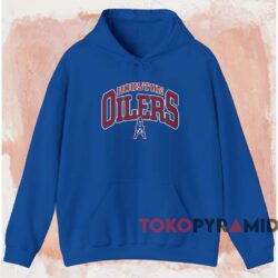 Vintage Houston Oilers Logo 7 Shirt Blue Hoodie