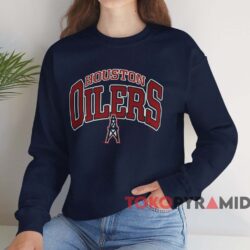 Vintage Houston Oilers Logo 7 Shirt Navy Sweatshirt