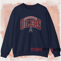 Vintage Houston Oilers Logo 7 Shirt Navy Sweatshirt