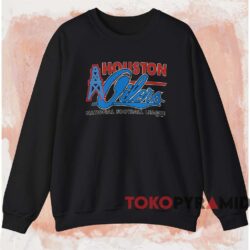 Vintage Houston Oilers National Football League Shirt Black Sweatshirt