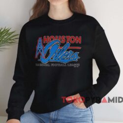 Vintage Houston Oilers National Football League Shirt Black Sweatshirt