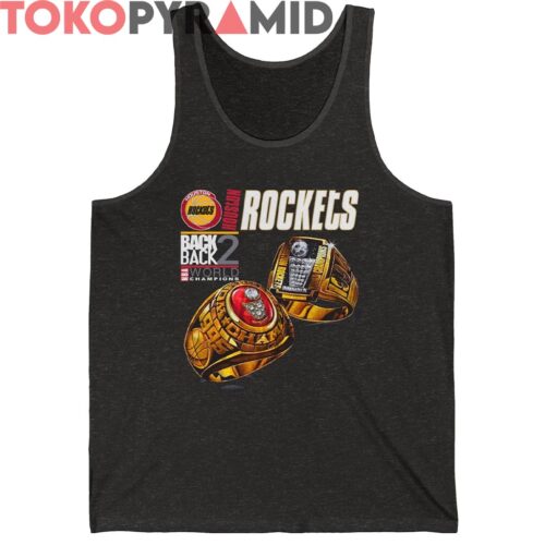 Vintage Houston Rockets Back 2 Back Champions Rings Shirt