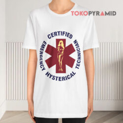 Vintage Hysteric Glamour Certified Emergency Hysterical Technician White T shirt