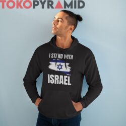 Vintage I Stand With Israel Shirt Israel Flag