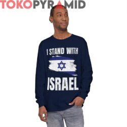 Vintage I Stand With Israel Shirt Israel Flag