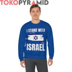 Vintage I Stand With Israel Shirt Israel Flag