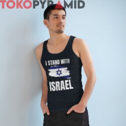 Vintage I Stand With Israel Shirt Israel Flag