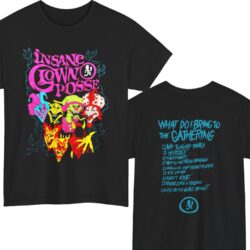Vintage Insane Clown Posse Gathering Checklist Shirt 2 Sided
