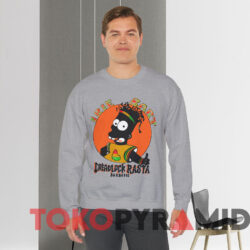Vintage Irie Bart Simpson Dreadlock Rasta Barbados T-shirt 2 Vintage Irie Bart Simpson Dreadlock Rasta Barbados T shirt Grey Sweatshirt